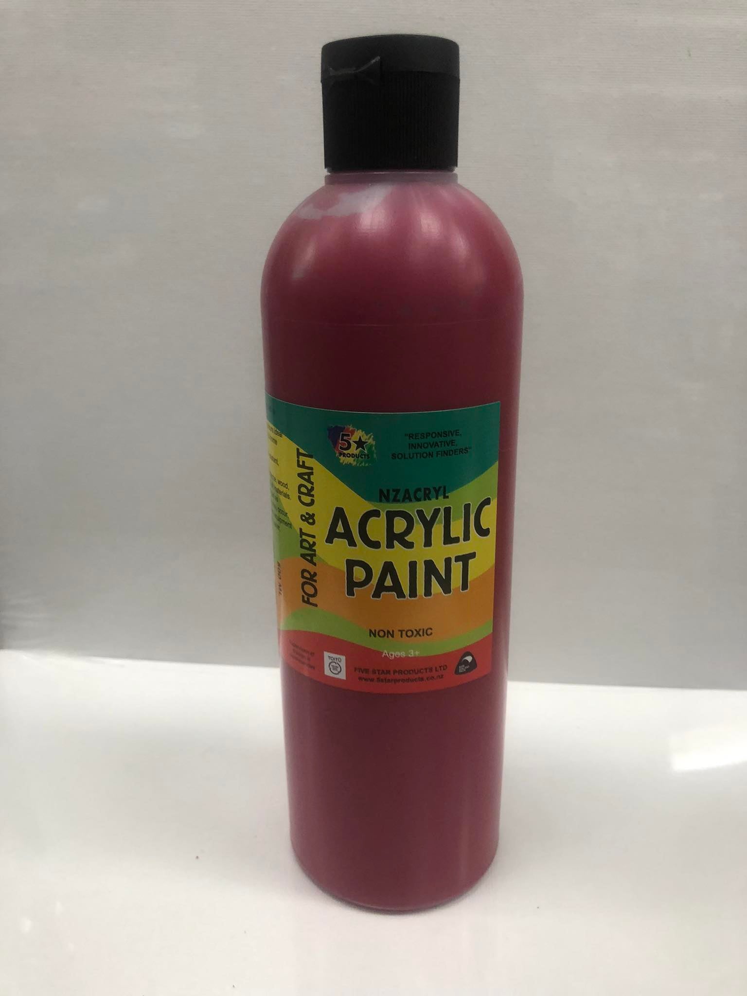 Acrylic Paint - Cool Red 500mls – Toms Emporium Online